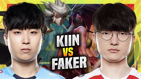 AF KIIN VS T1 FAKER AF Kiin Plays Camille Top Vs T1 Faker Akali