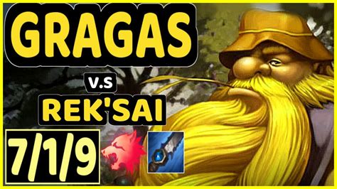 Xico Gragas Vs Rek Sai Kda Jungle Challenger Gameplay Euw