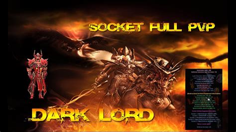 Como Sockear Un Set Arma Escudo Full Pvp Para Dark Lord Dl