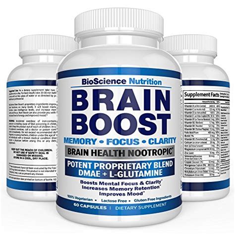 Brain Boost Nootropics For Memory Focus Clarity Concentration Mood