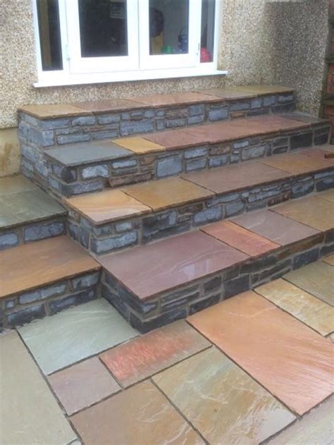 Raj Blend Indian Sandstone Paving Slabs Mixed Patio Kit 22mm 18