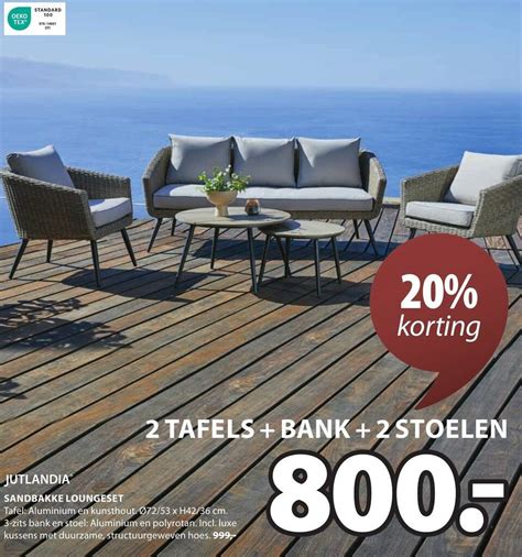 JUTLANDIA SANDBAKKE LOUNGESET Aanbieding Bij Jysk