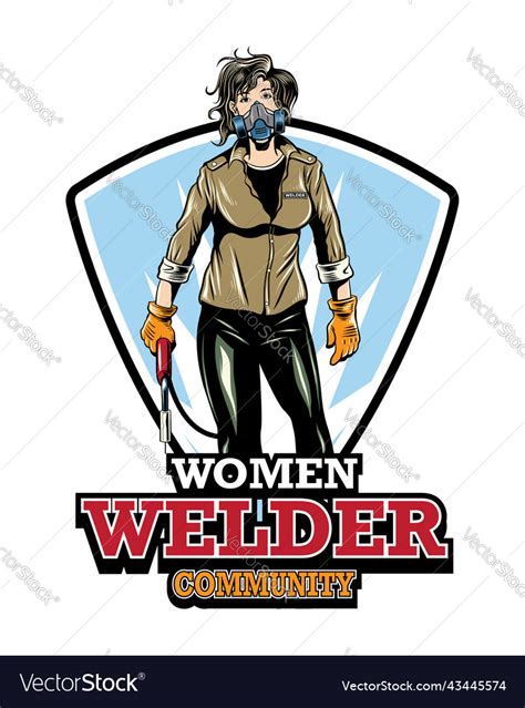 Women Welder Community Royalty Free Vector Image