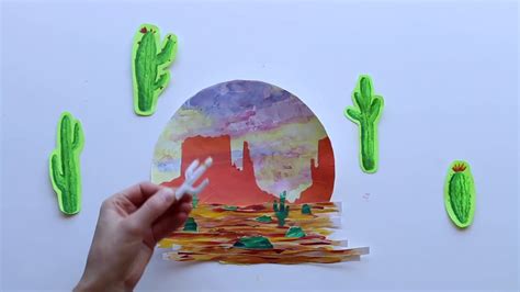 Tissue Transfer Art Desert Collage Youtube