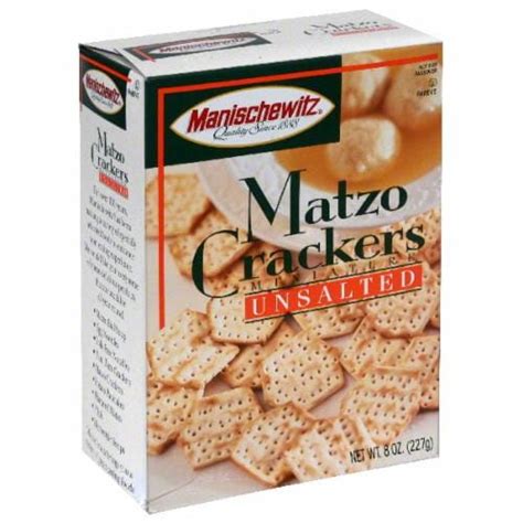 Manischewitz Mini Unsalted Matzo Crackers, 8 oz - Kroger