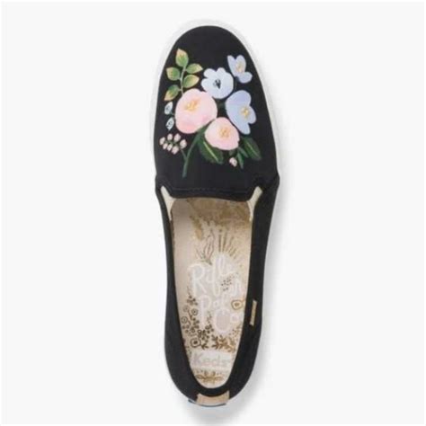 Keds X Rifle Paper Co Embellished Botanical Tripel Decker Slip On