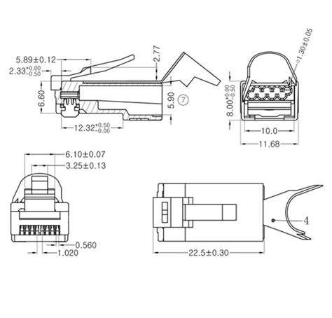 L TEK Telekommunikation RJ45 Stecker Werkzeuglos