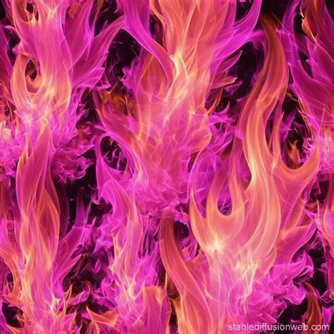 pink fire image stable diffusion