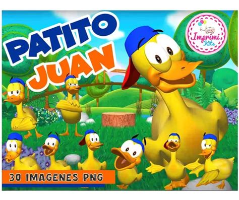 Kit Cliparts Y Fondos Png Patito Juan Imprimible En Venta En