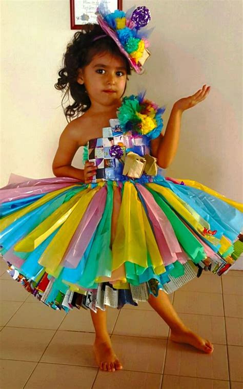 recycled dress ideas creative easy trashion show ideas  kids