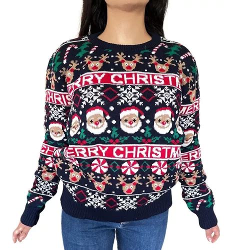 Sueter Navideño Con Luces Unitalla Ugly Sweatertejido Unisex Meses