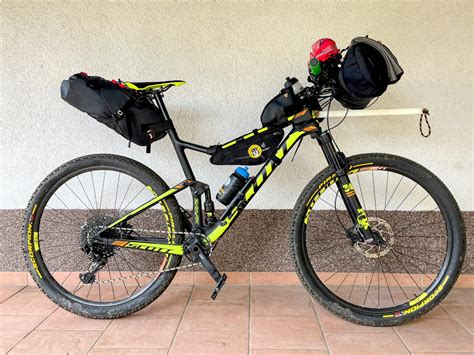 Testing full suspension setup : r/bikepacking