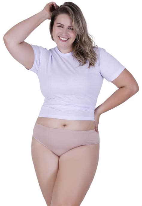 Calcinha P Rola Plus Size Microfibra Concept Lingerie Chocolate A Partir De R