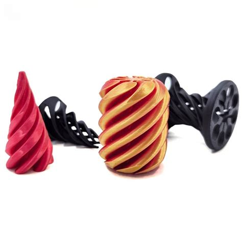 D Impresso Helix Screw Fidget Toy Cone Espiral Pir Mide Imposs Vel