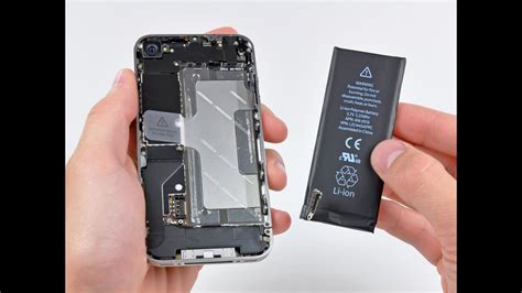 Tutorial Sostituzione Batteria Iphone 4s Disassembly Battery Replacement Youtube