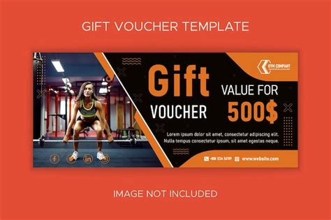 Plantilla De Vector De Vale De Regalo De Gimnasio Y Fitness Vector