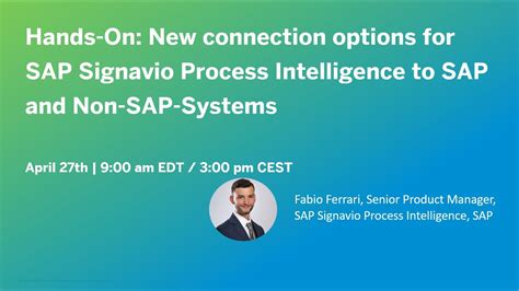 Hands On New Connection Options For SAP Signavio Process Intelligence