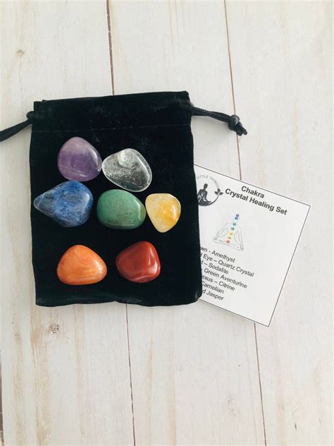 Chakra Stone Set, Chakra Stones, 7 Chakra Crystals, Chakra Set, Crystal ...