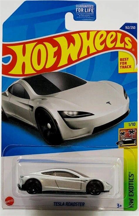 Машинка Hot Wheels Tesla Roadster 2022 Exotics 162 HCV04 Mattel Оригинал в Категории