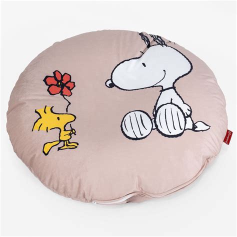 Peanuts Snoopy Running Flexforma Adult Bean Bag Chair Mink 2 In 1 Floor Cushion Seat Beanbag