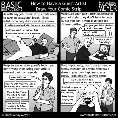 How to Have a Guest Artist Draw Your Comic Strip — Basic Instructions