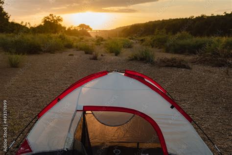 Canoe Camping Stock Photo | Adobe Stock