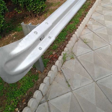 Crash Barrier Fishtail End Terminal Section For Highway Guardrail