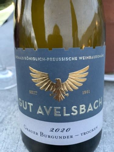 Gut Avelsbach Grauer Burgunder Trocken Vivino Us