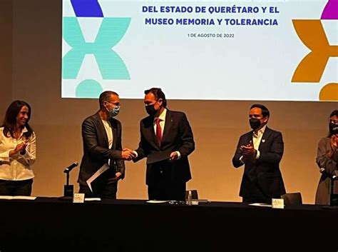 Querétaro firma convenio con el Museo de Memoria y Tolerancia IMAGEN