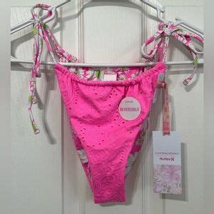 LoveShackFancy Swim Nwt Love Shack Fancy X Hurley Paisley Reversible Sunflower Bikini Swim