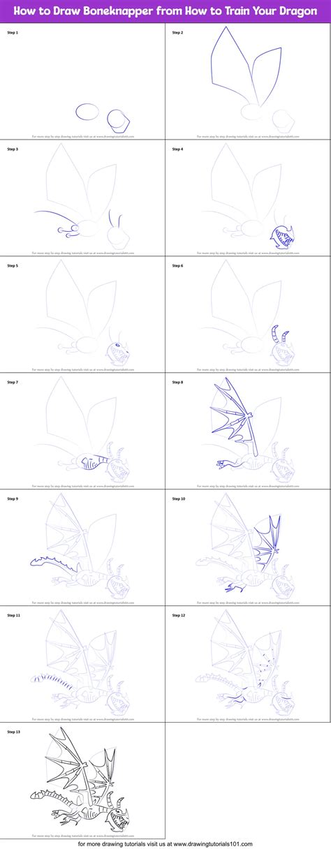 How to Draw Boneknapper from How to Train Your Dragon (How to Train Your Dragon) Step by Step ...