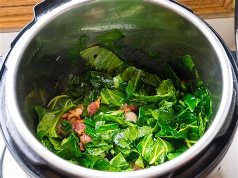 Pressure Cooker Collard Greens With Bacon Recipe Collard Greens