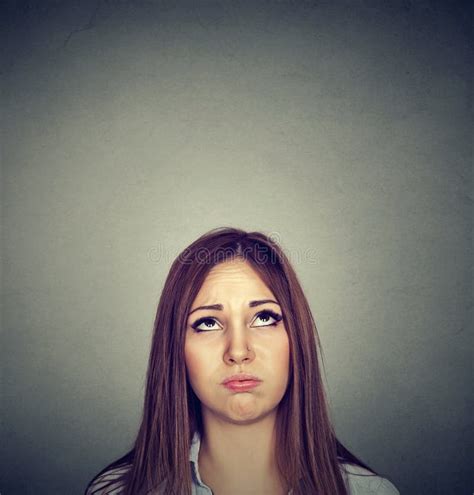 Upset Sad Annoyed Unhappy Woman Talking On Cell Phone Stock Image