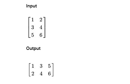 Write a Program to Find the Transpose of a Matrix