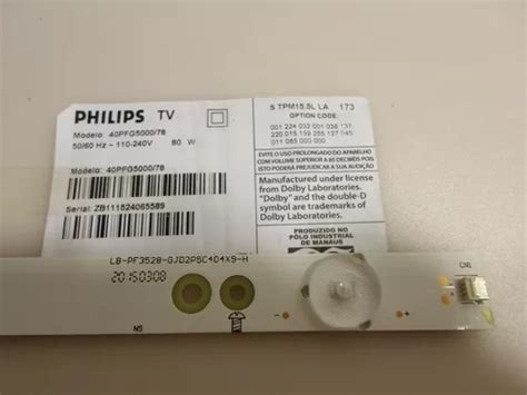 Barreamento De Led Philips Pfg Uma Barra Usada Boa Mercadolivre