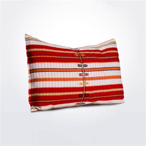 Red Patterned Pillow Cover | Shop at Maison Numen