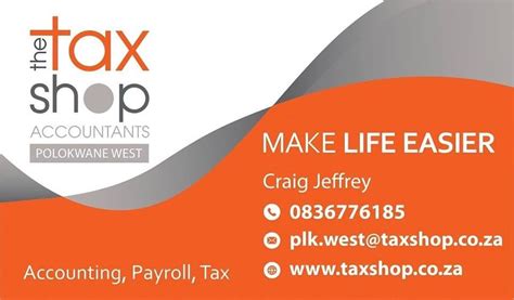 The Tax Shop Polokwane West Tips For 2019 Year Or Assessment