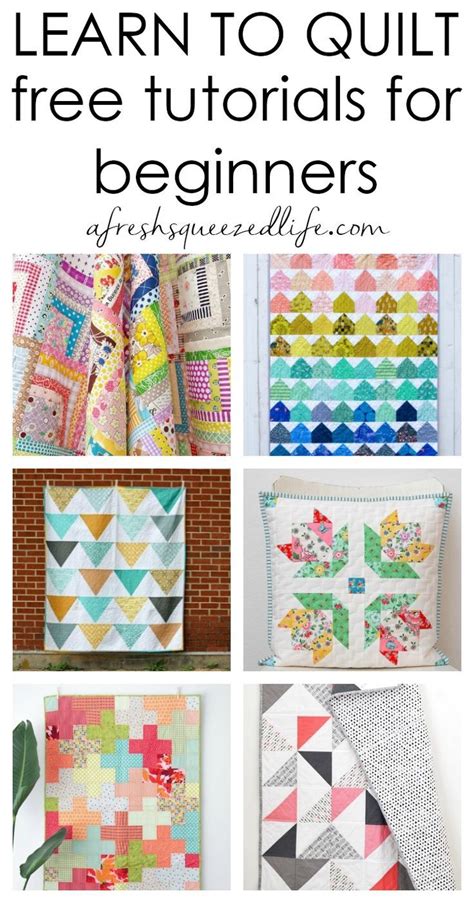 Quilt sewing tutorials beginners – Artofit