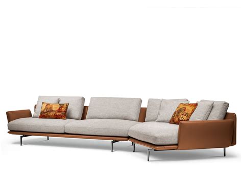 Get Back Sectional Leather And Fabric Sofa By Poltrona Frau Design