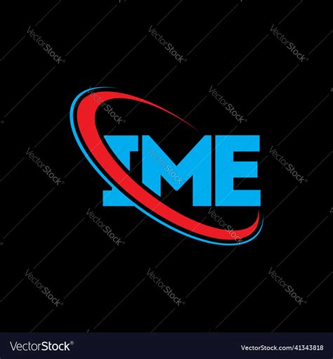 Ime logo letter design Royalty Free Vector Image