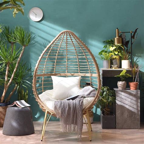 Rattan Effect Cocoon Egg Chair Artofit