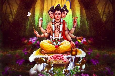 The Legends Lord Dattatreya - Manifestation in two different versions