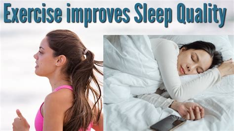 Exercise Can Improve Sleep Quality Even When You Dont Perceive A Difference Youtube