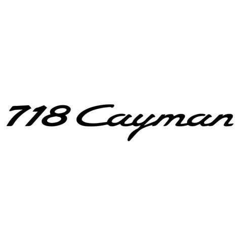 Porsche 718 Cayman Sticker