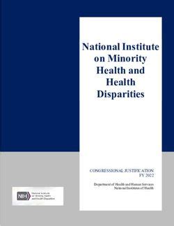 National Institute On Minority Health And Health Disparities