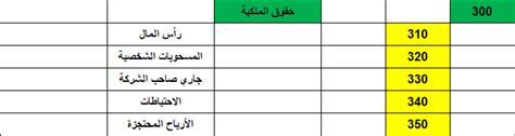 شجرة الحسابات دليل الحسابات Excel مع تحميل مباشر