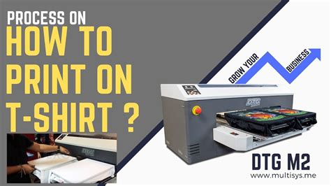 Direct To Garment T Shirt Printing Process Dtg M2 Youtube