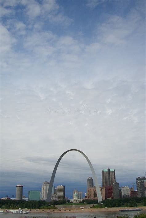 St Louis Skyline Gateway Arch Editorial Photography Image Of