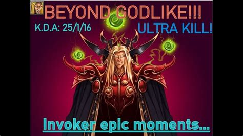 DOTA 1 Invoker Epic Moments Beyond GODLIKE YouTube