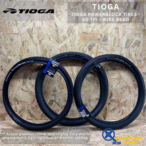 Tioga Powerblock Tires Tpi Wire Bead Bmx Shopee Malaysia